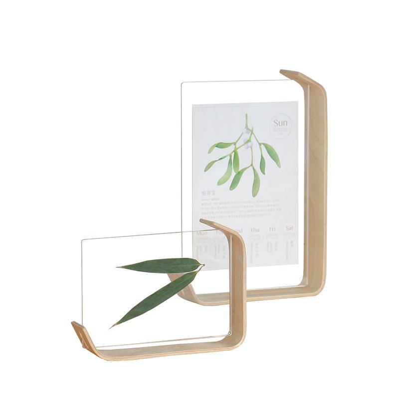 Acrylic Wooden Photo Frame Herbarium Display Frame Calendar DIY Frame Photo Frames For Wedding Party Picture Frame - view 5