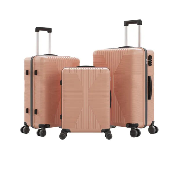 Non-TSA Customs Lock 3-in-1 PP Trolley Case, 20in, 24in, 28in PP Rose Gold - view 6