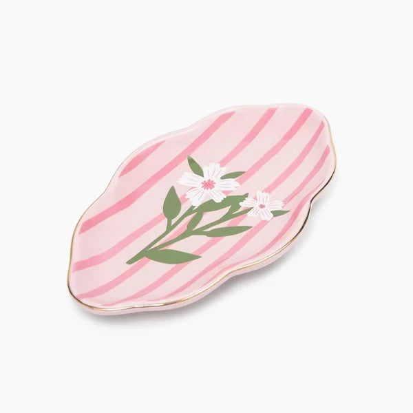 Mother's Day Floral Stripe Trinket Tray - 14.89" X 22.51" - view 4