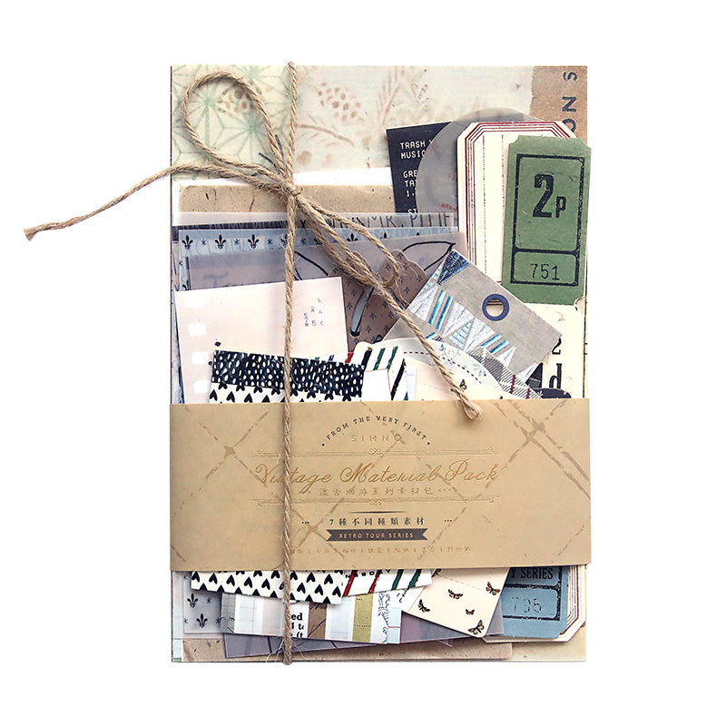 88 Vintage Planner Stickers, Background Paper - view 6