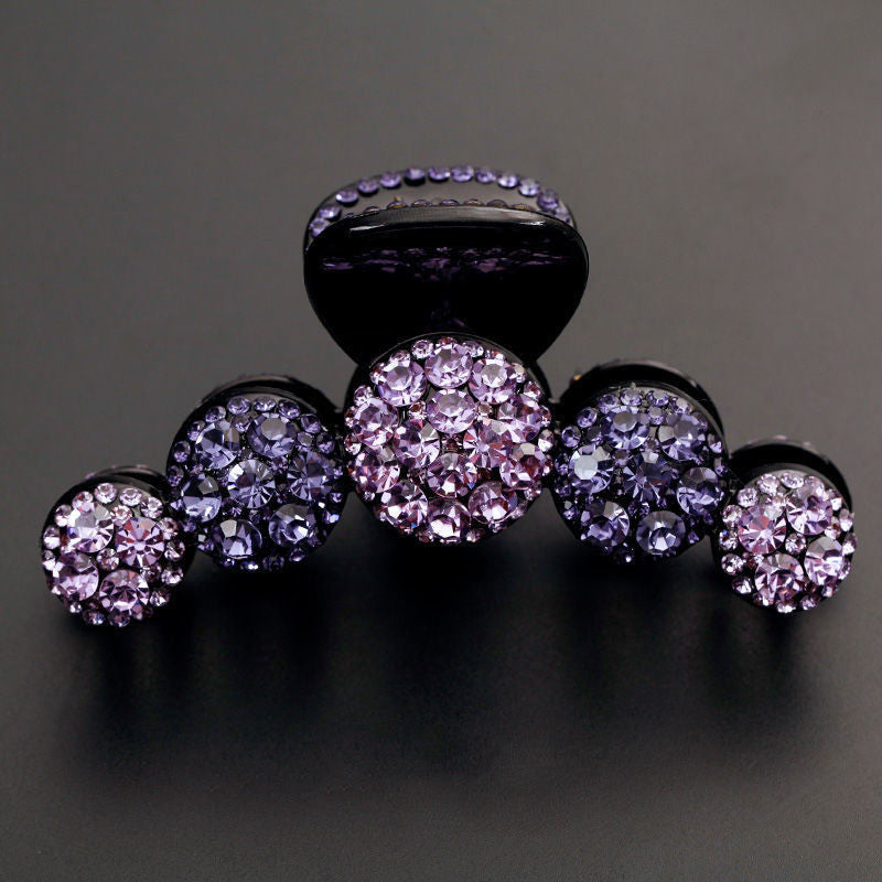 Large Luxury Rhinestone Grab Clip Hair Claw Clip Hair Accessories - view 5