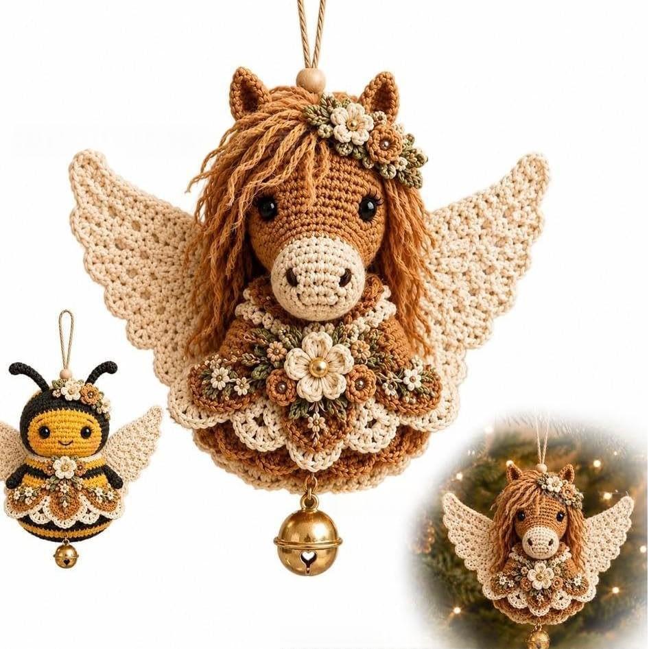 Animal Angel Crochet Ornament DIY Kit - view 10