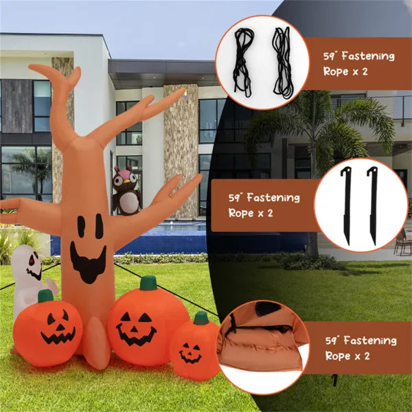 8-foot Halloween Inflatable Pumpkin - view 10