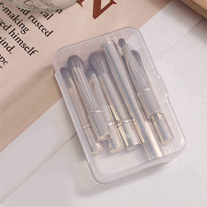 6Pcs Mini Travel Makeup Brushes Set With Box Portable Cosmetic Powder Foundation Blush Blending Concealer Make Up - view 8