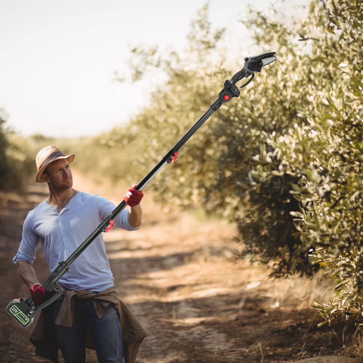 4 In 1 Cordless Pruning Shear And Electric Chainsaw With Max 5.5FT Extension Poles Pole Saw SK5 Blade Brushless Pruning - view 10