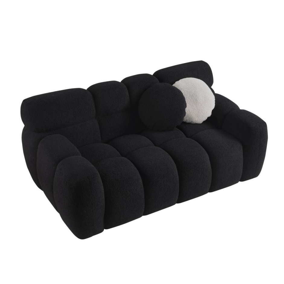 64.96 Length,35.83inch Deepth,human Body Structure For USA People, Marshmallow Sofa,boucle Sofa,2 Seater, BEIGE BOUCLE - view 10