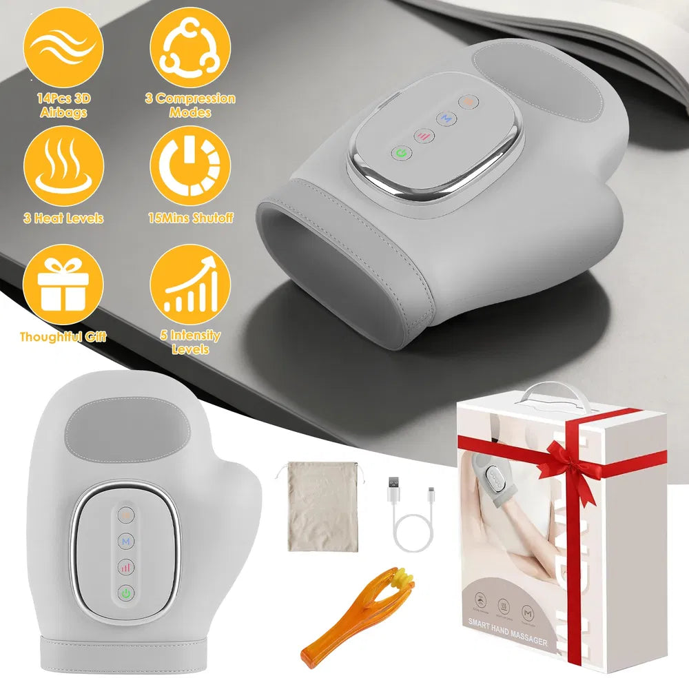Cordless Hand Massager With 14 Airbags, 3 Massage Modes 5 Intensity Levels 3 Heat Levels For Arthritis Carpal Tunnel - view 6