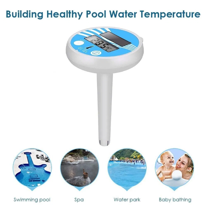 Digital Solar Powered Outdoor Floating Waterproof Rainproof Pool SPA Thermometer - view 8