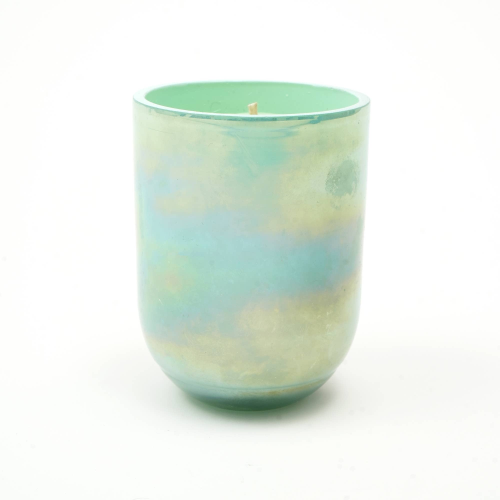 Pastel Glow Scented Wax Candle Blue Elegant & Aromatic Candle For Home & Office Soothing Fragrance & Long-Lasting Burn - view 6