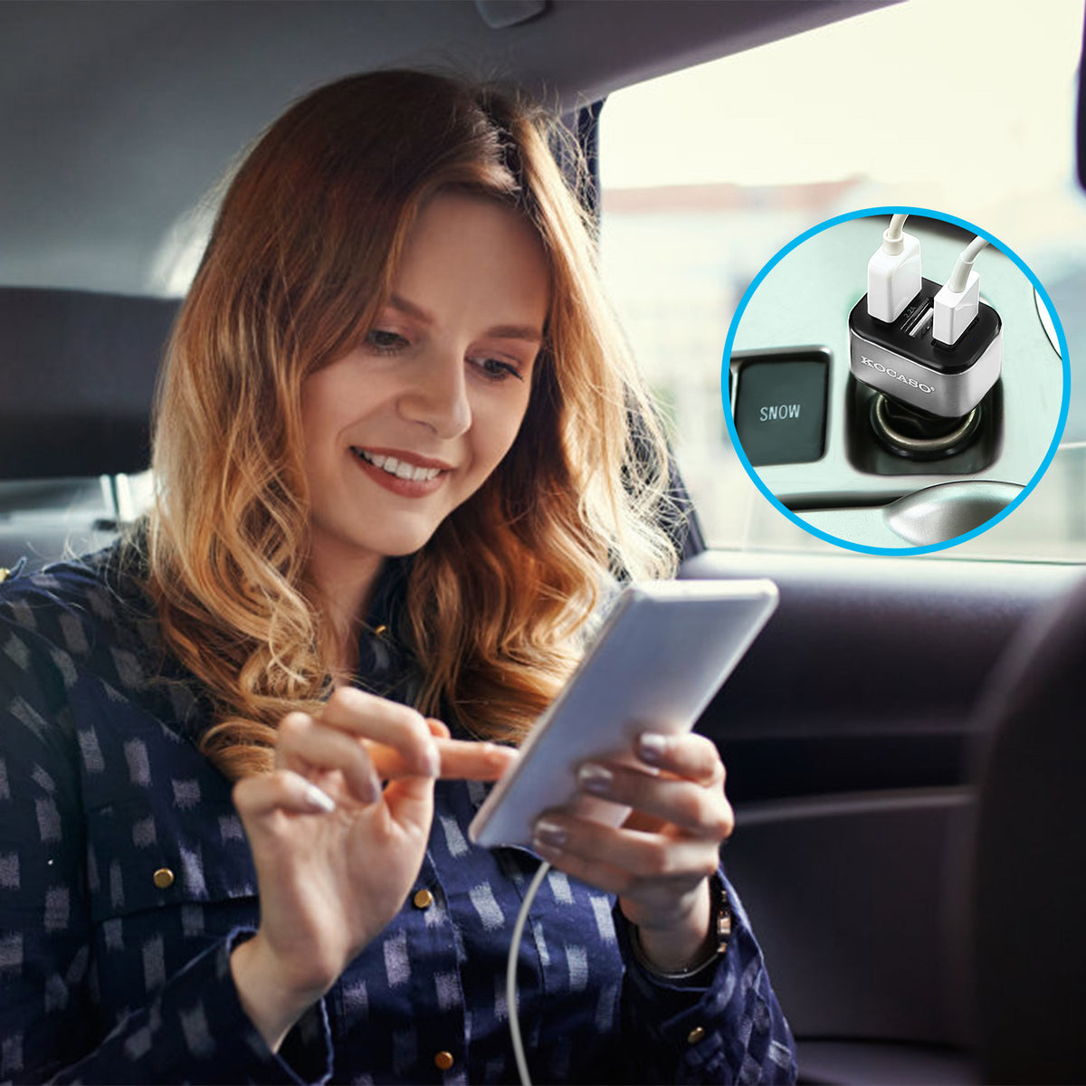 1Pc 3Port USB Car Charger 30W 5.5A For IOS Phone 16 15 14 And More - view 10