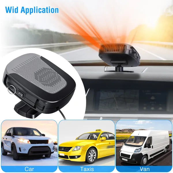 12V 150W Portable Car Auto Heater Heating Fan 2 In 1 Defroster Demister Windshield Heater Automotive Cooling Fan - view 5