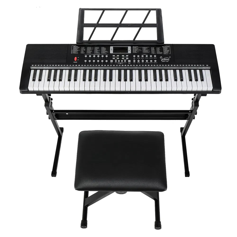 Do Not Sell On Amazon GEP-110 61 Key Keyboard With Piano Stand, Piano Bench, Built In Speakers, Headphone, Microphone - view 6