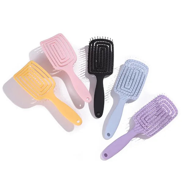 Purple 1 PCS Curl Hair Brush, Curly Defining Brush, Vented Hair Brush For Shaping - view 5