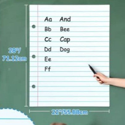 Giant Magnetic Horizontal Line Paper Whiteboard - view 6