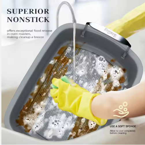 High-Temperature Resistant Chicken Roasting Pan Heat-Resistant Fried Chicken Tray For Oven Baking - view 6