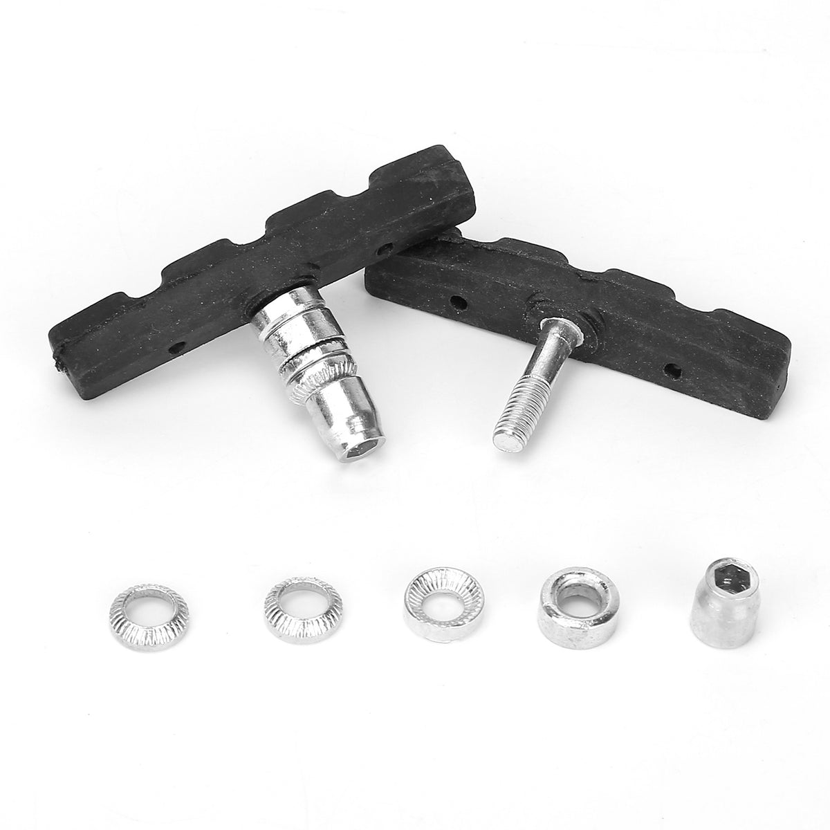5 Pairs V Bike Brake Pads Road Mountain Bicycle V-Brake Blocks Set 70mm Non-Slip V Bicycle Stop Caliper With Hex Nuts - view 9