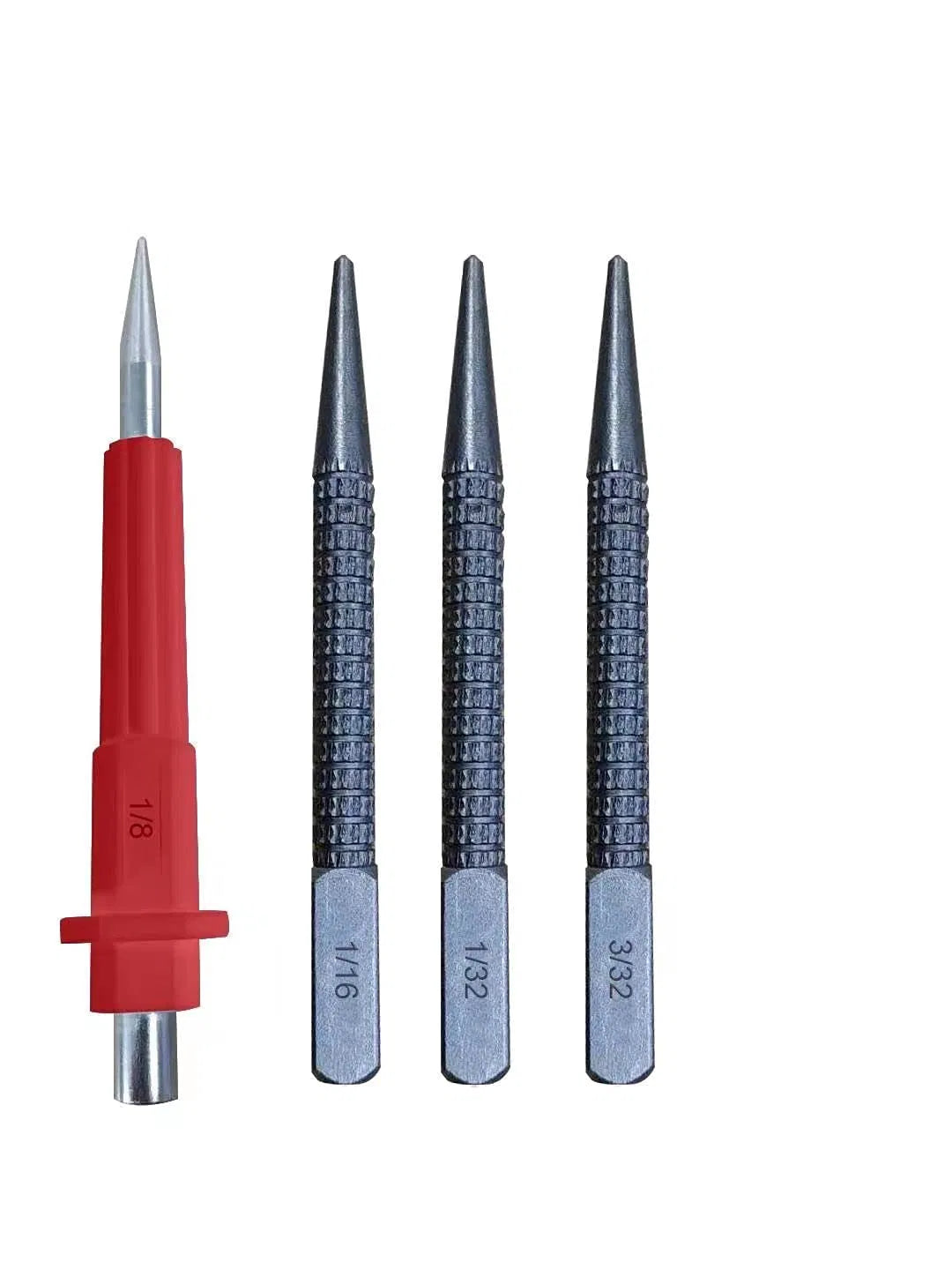 4 Piece Nail Setter & Center Punch Set 4" Wood Metal Super Impact Resistance USA - view 10