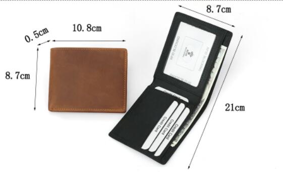 RFID Leather Bifold Retro Men's Wallet - view 6