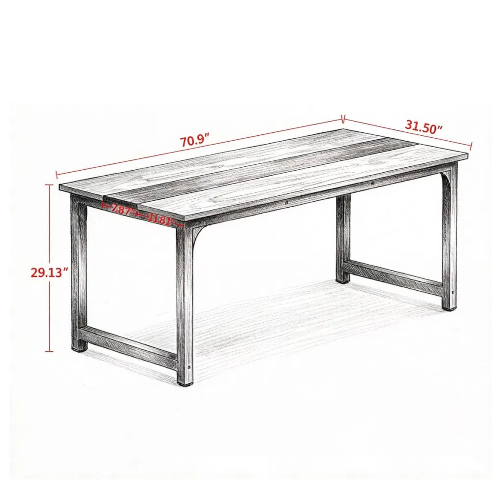 Modern Office Desk with Easy to Clean and Adjustable Foot for Office - view 6