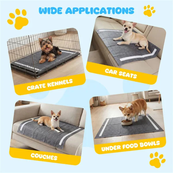 150 Pack Charcoal Dog Pee Pads 24" x24", 6-Layer Ultra Absorbent Pet Training Pads With Odor Control - view 5