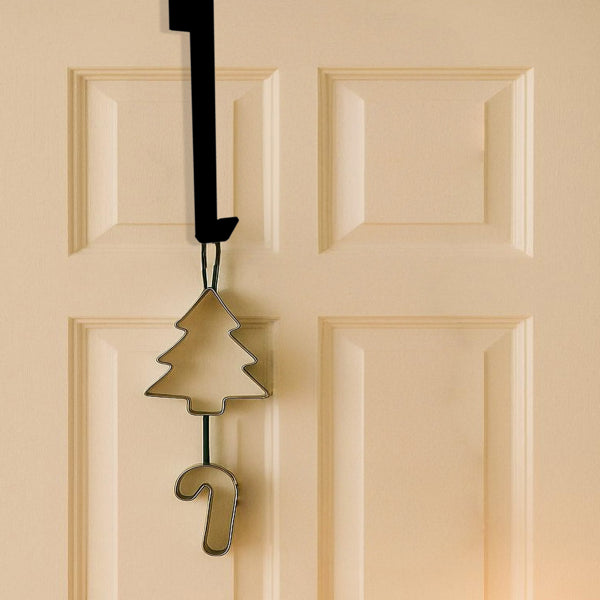 Halloween Christmas Door Wreath Hanger Gothic Holiday Home Office Wall Decor - view 5