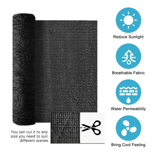 6.5ft*12ft Black Sunshade Netting Fabric With High-strength UV Protection, Perfect For Plant Protection. - view 5