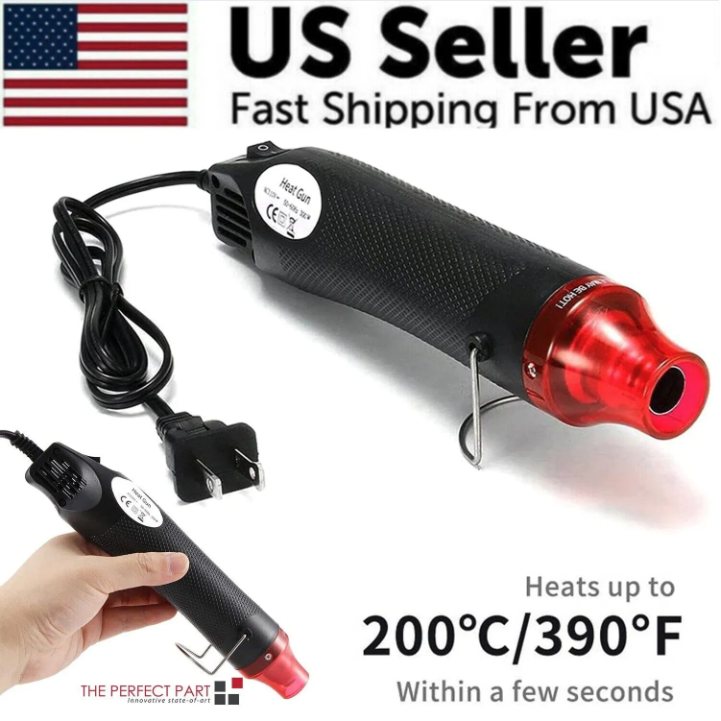 Mini Heat Gun DIY Electric Nozzles Tool Hot Air Gun Embossing Drying Paint USA - view 9