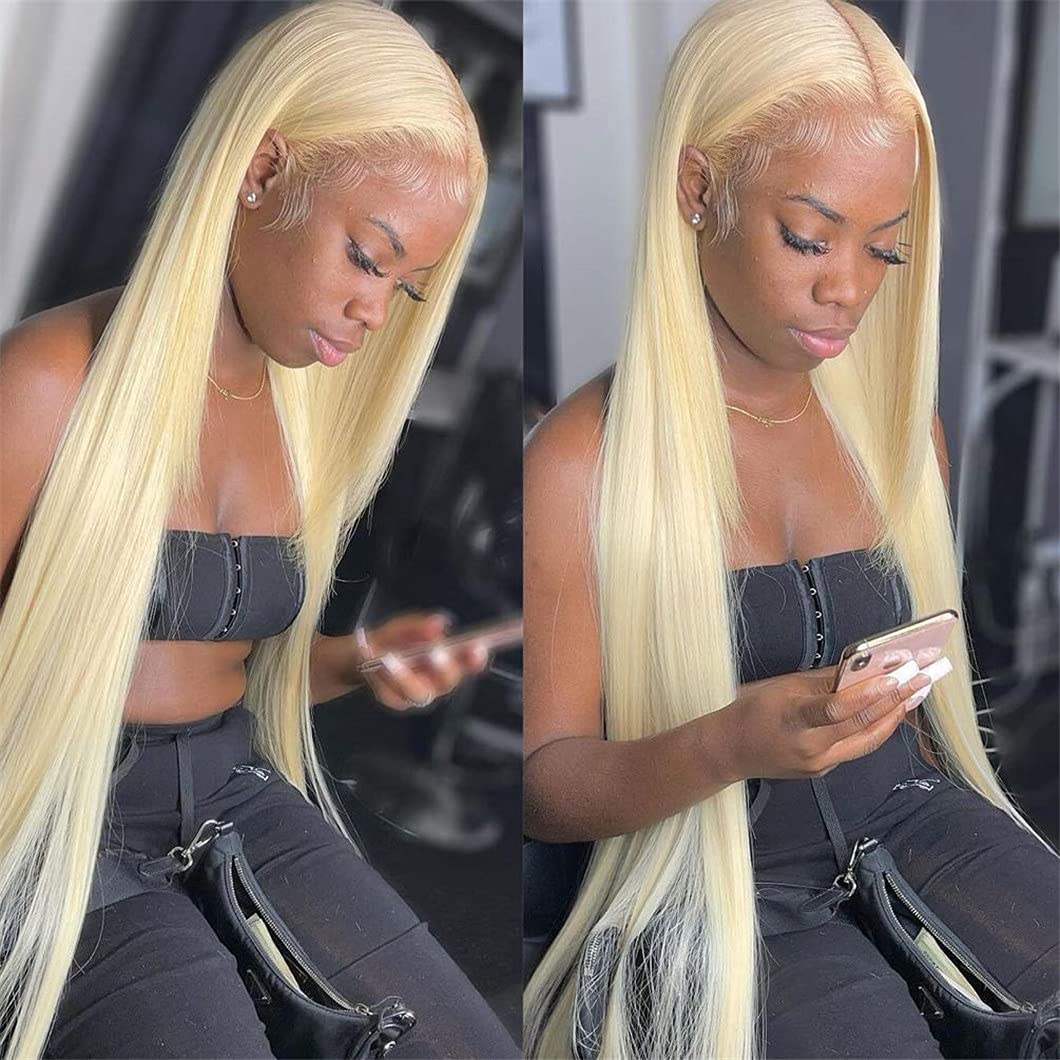 13x4 Lace Front Human Hair Wig 613 Straight Density - view 5