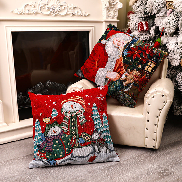 Christmas Square Pillow Cover Home Christmas Decorations - view 8