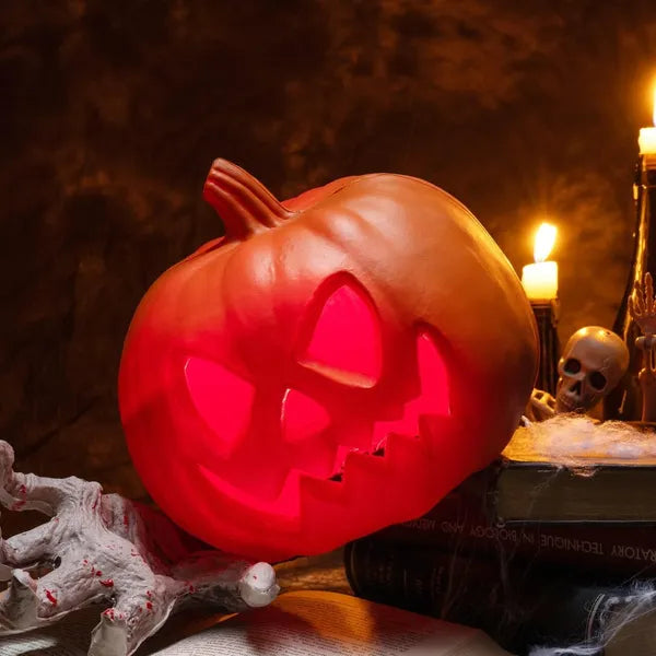 Light Up Plastic Pumpkins Outdoor Halloween Decorations Jack O Lantern Decor - view 5