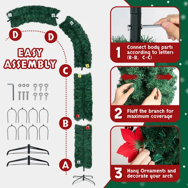 240 x 40 x 265cm PVC Christmas Arch - view 5