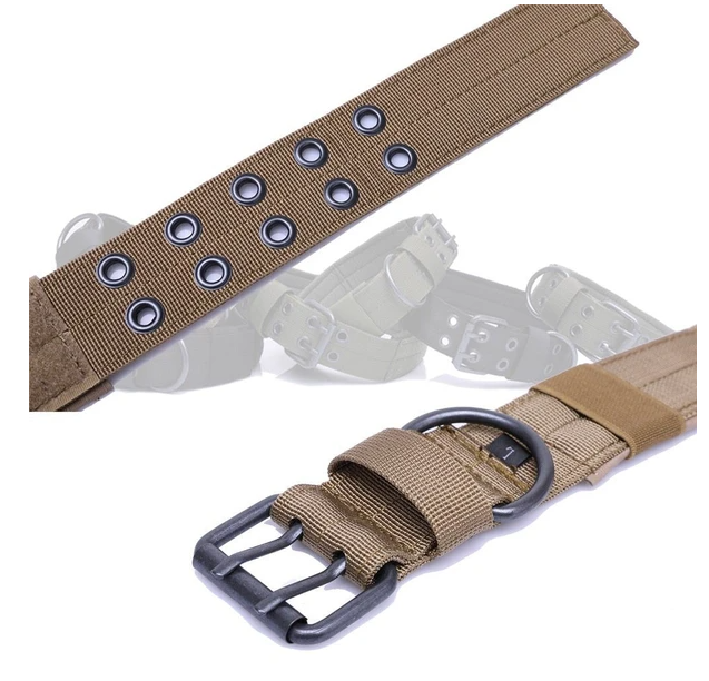 Wide Tactical Heavy Duty Nylon Large Dog Collar K9 Military With Metal Buckle - view 6
