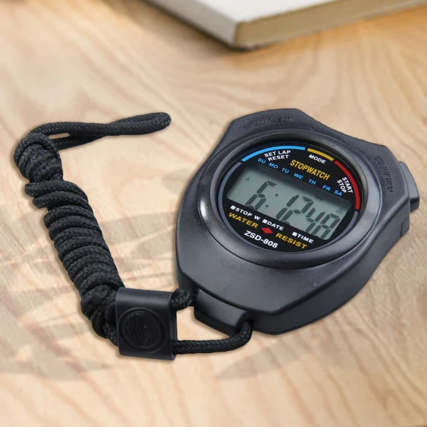 2PCS SET Digital Stopwatch Sports Counter Chronograph Date Timer Odometer Watch - view 6