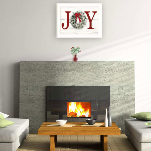Christmas Joy By Lori Deiter, Ready To Hang Framed Print, White Frame - view 2