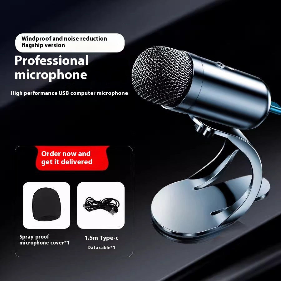 Karaoke Live Microphone Desktop Computer USB Wired Microphone - view 6