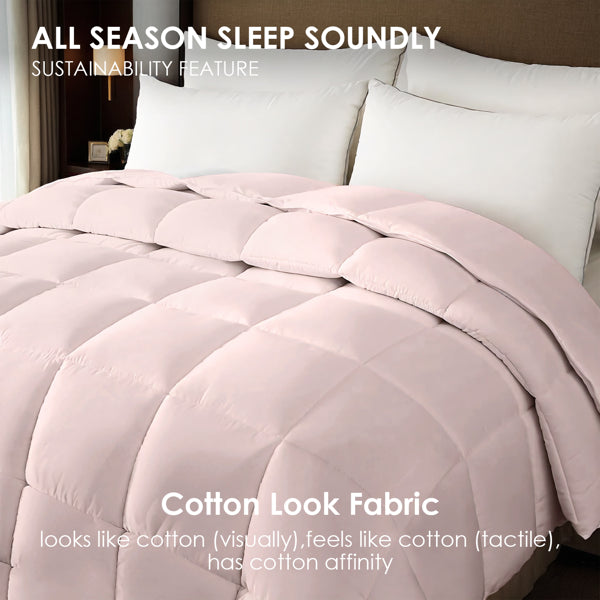 Pink Oversized Plump Thick Duvet - Enhanced Warmth With Skin-friendly Comfort. Perfect For Cozy Bedrooms And Luxury - view 5