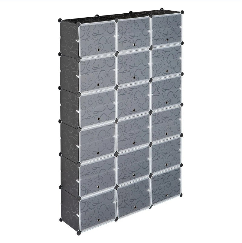 12 Layer Portable 72 Pairs Shoe Rack Storage Rack 36 Grid Tower Rack Storage Cabinet Bracket - view 6