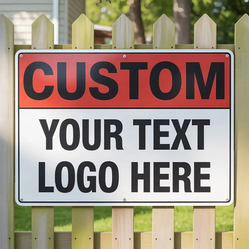 Custom Metal Signs Outdoor Business Home Office Fade Resistant Corrosion Resistant - view 9