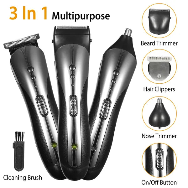 Men Electric Hair Clipper Trimmer Rechargeable Beard Shaver Razor Nose Trimmer Set - view 5