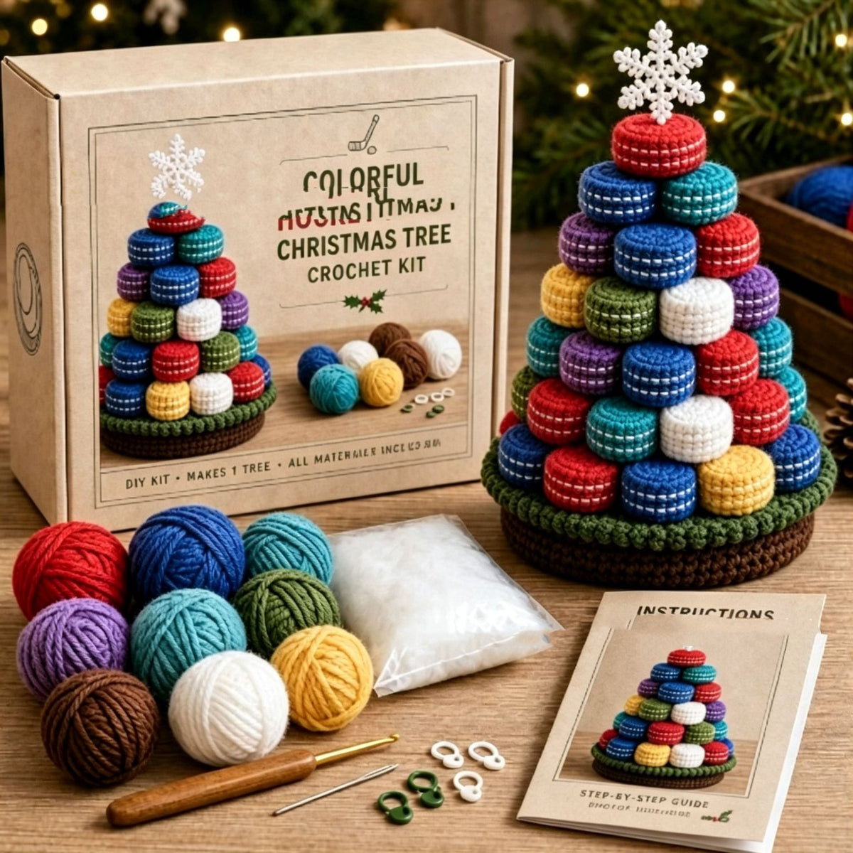 Sports Ball Christmas Tree Crochet Kit - view 9
