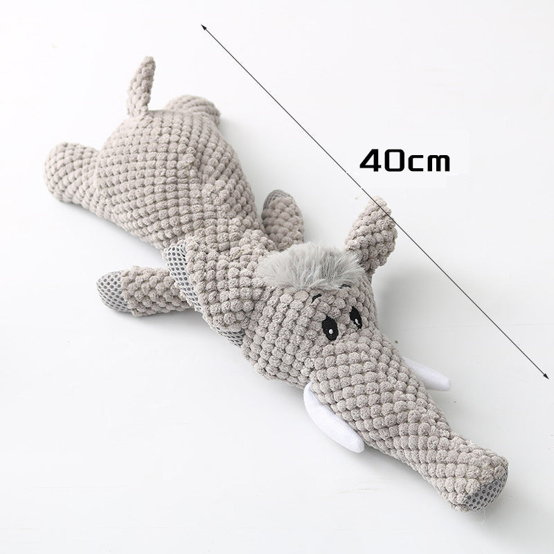Plush Cartoon Puppy Dog Toy Pet Dog Chew Squeak Toys For Small Dogs Teeth Grinding Pet Products Dog Accessories - view 8