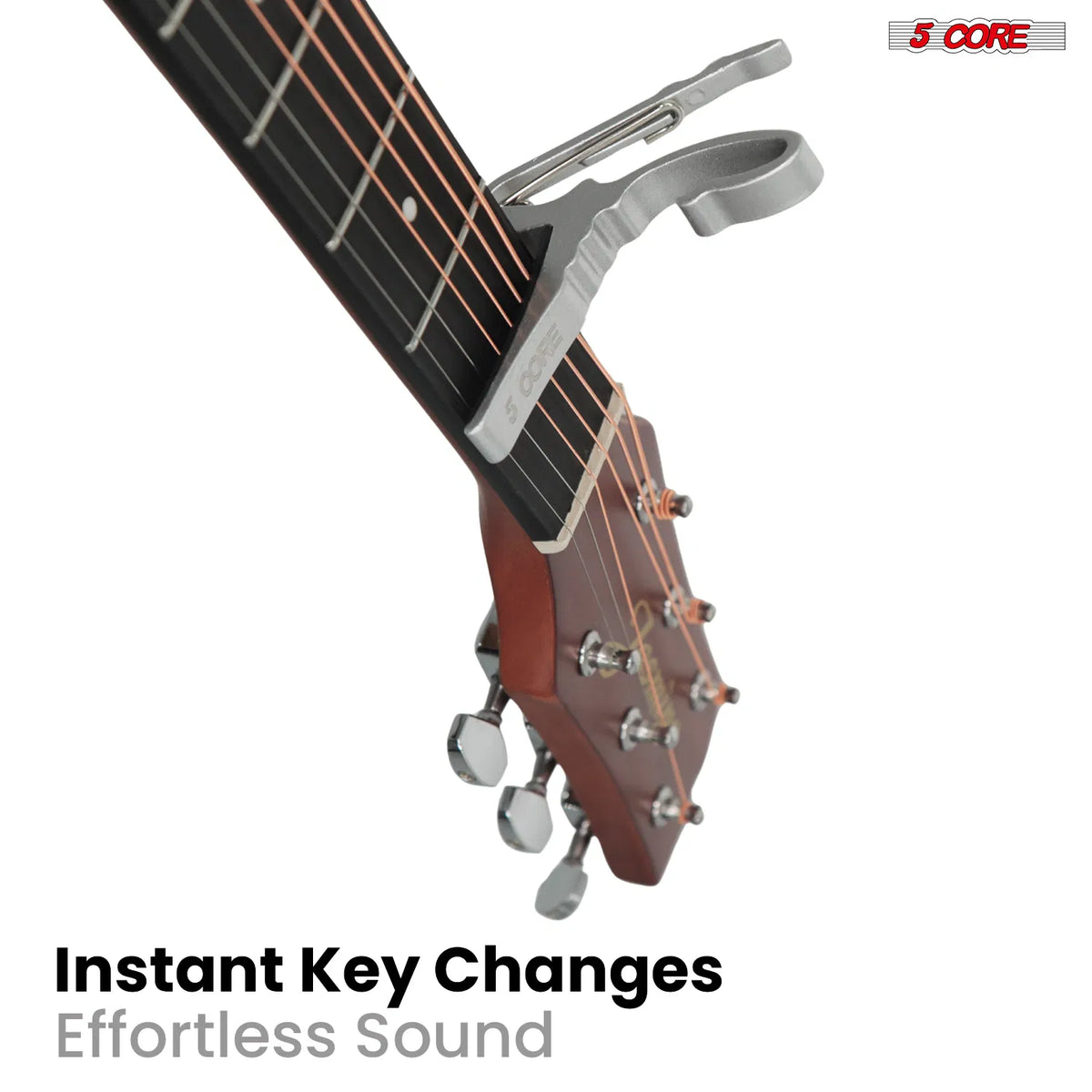 5 Core Guitar Capo Quick Change Acoustic Electric String Clip Banjo Mandolin Or Ukulele - view 10