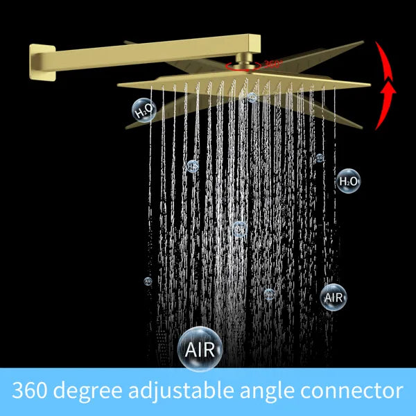 Shower System Shower Faucet Combo Set Wall Mounted with 10" Rainfall Shower Head and handheld shower faucet - view 7