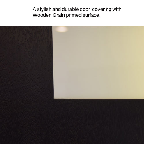 36 X 80 Fiberglass Entry Door Slab Only, Frosted Glass, Black Finishe Knock-Down Fiberglass Door Slab- Contemporary - view 3