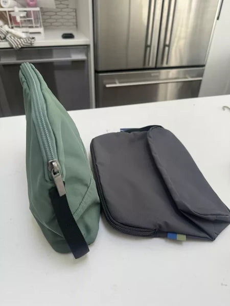 Travel Toiletry Bag – Solid Color, Zipper Closure, Luggage Accessory For Carry-On Or Suitcase - view 5