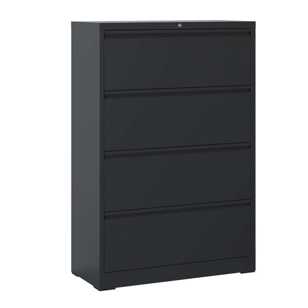4 Drawer Lateral File Cabinet With Lock Tall Heavy-Duty Metal Filing Cabinet For Home Office - view 7