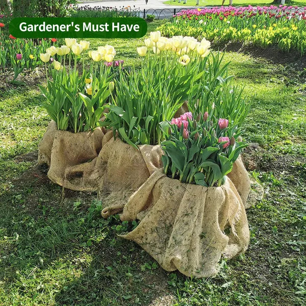 3.3ft*15ft Natural And Eco-friendly, Jute Cloth Roll, Garden Plant Cover, Soil-moisturizing And Weed-control Cloth - view 5