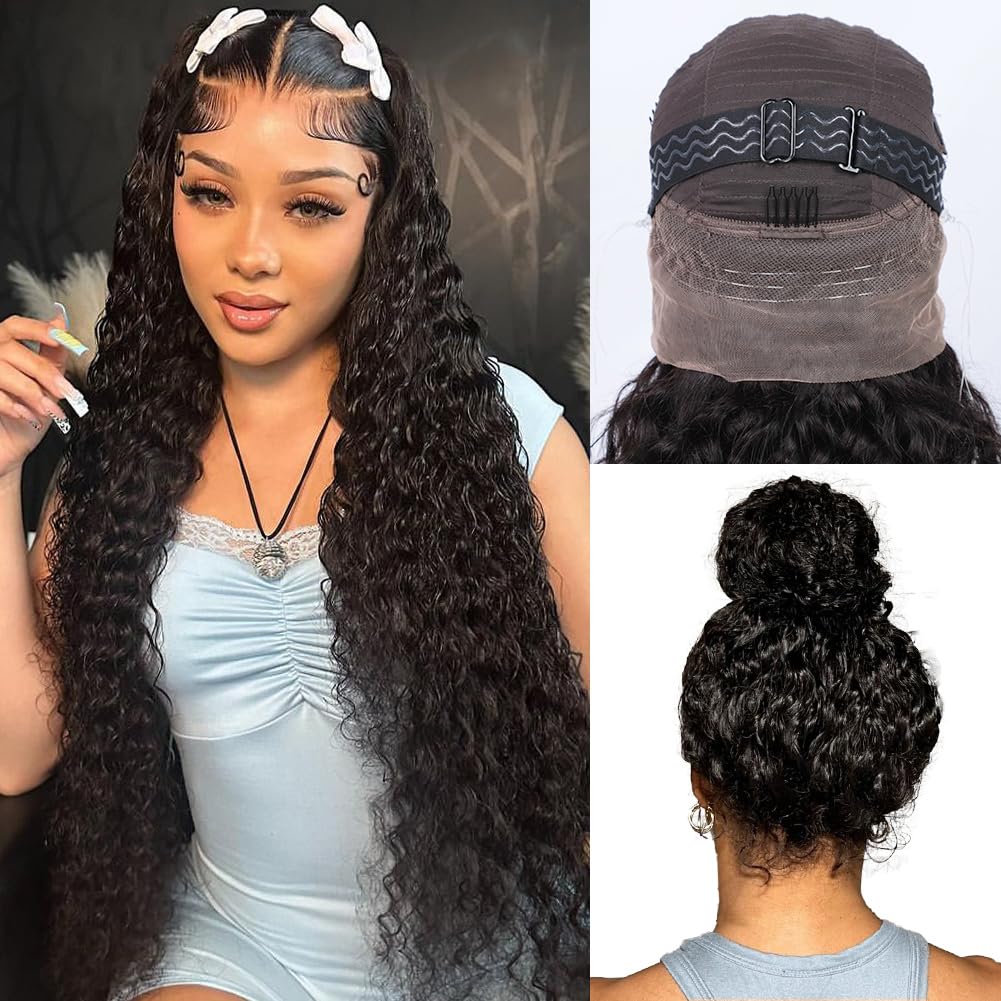360 Lace Water Wave Human Hair Wig, Natural Color, Density - view 5