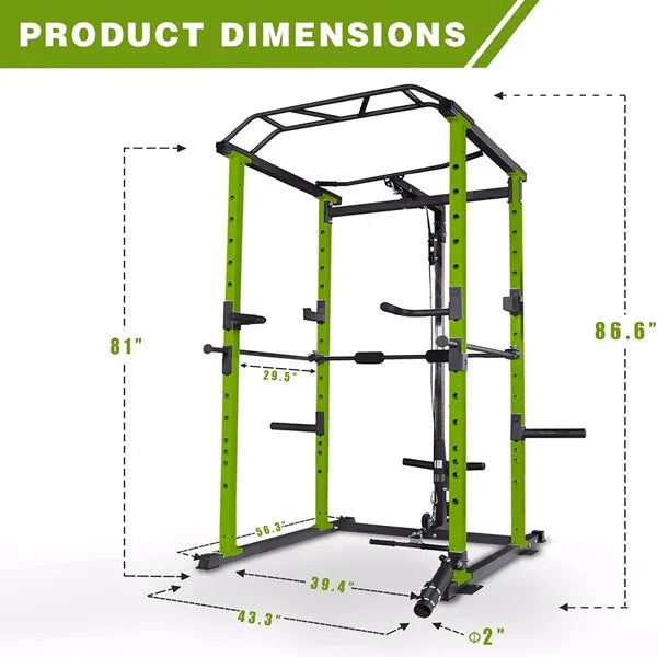Home Gym sets Multi-functional Power Cage,Home Adjustable Pullup Squat Rack 1000Lbs Capacity Comprehensive Fitness - view 6