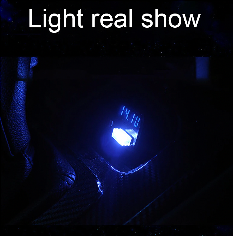 3x Mini Blue LED USB Car Interior Light Neon Atmosphere Ambient Lamp Accessories - view 7
